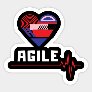 Agile Heart Sticker